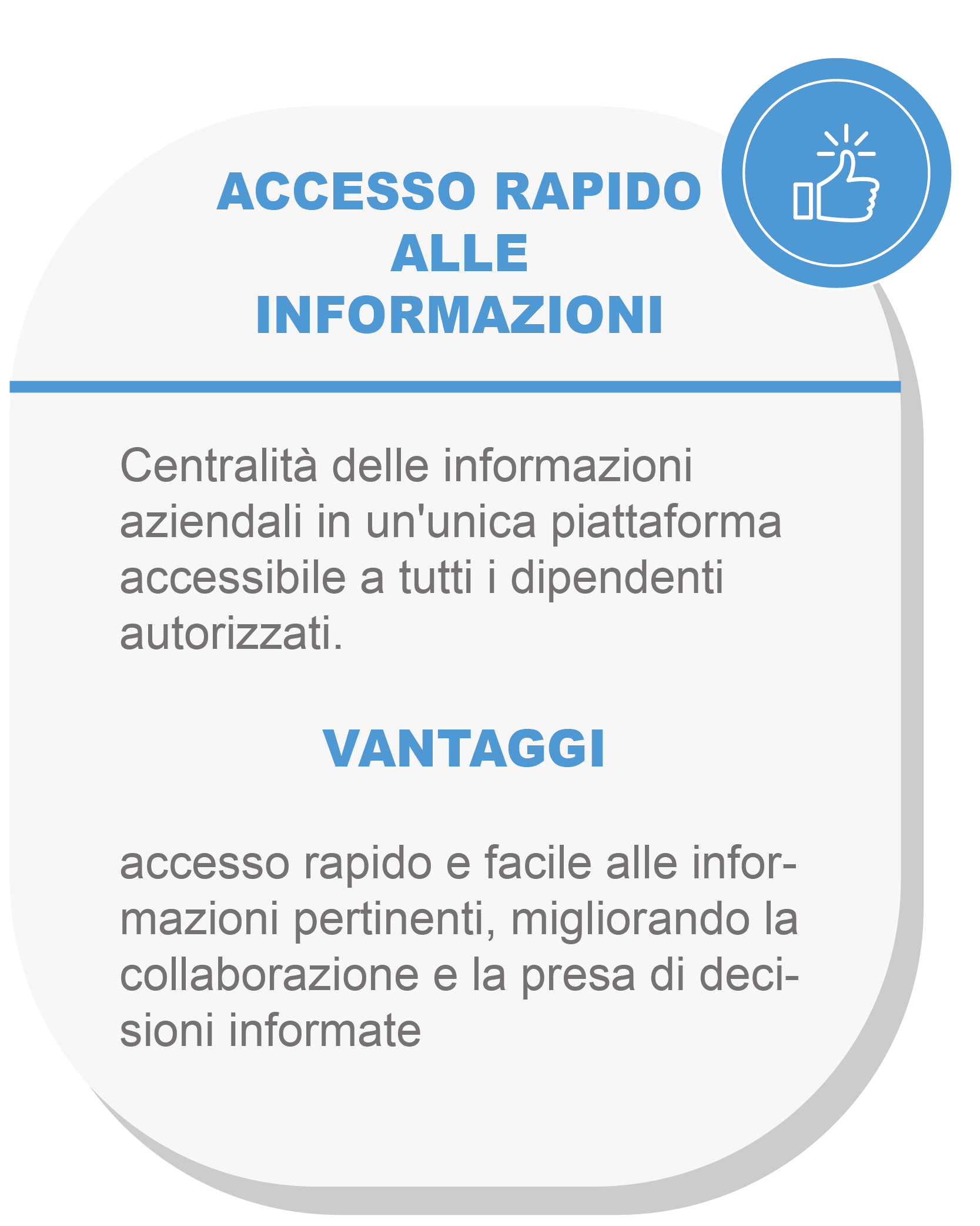 Accesso rapido alle informazioni - Software ANCELM