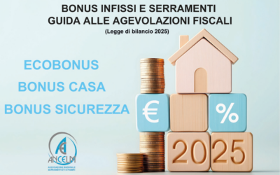 Bonus infissi e serramenti - Guida alle detrazioni fiscali 2025 - Legge di bilancio 2025 - ANCELM